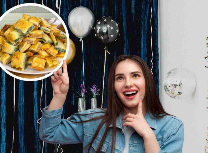 Aperitivo di Capodanno con salatini di pasta sfoglia