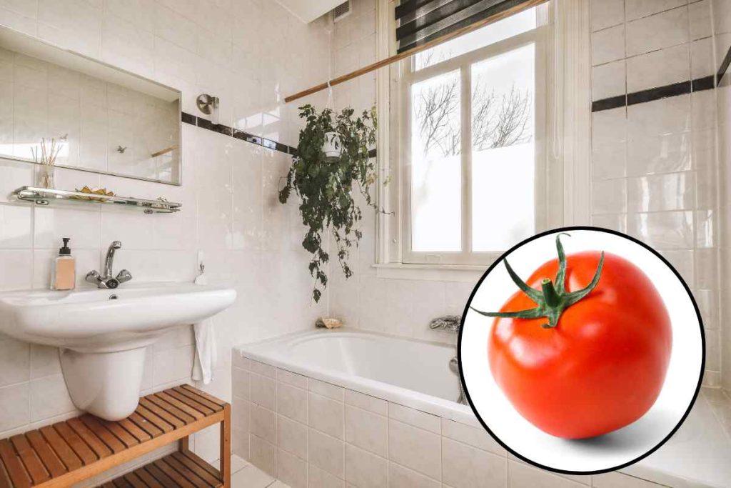 pulizia bagno trucco pomodoro